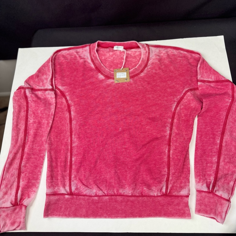 Hello Nite  Pink Women's Sweatshirt - Picture 4 of 4
